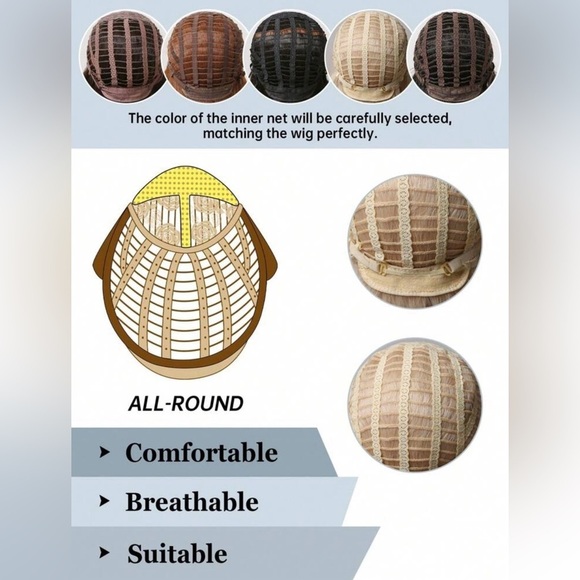 Auburn Orange Wavy Hair Wig for Women - Realistic look - Picture 9 of 11